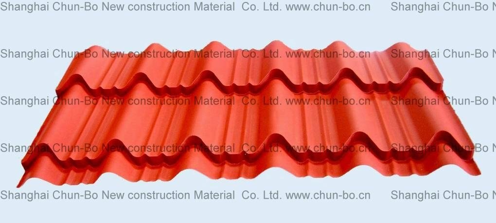 Traditional steel roof tile W855A(Red)