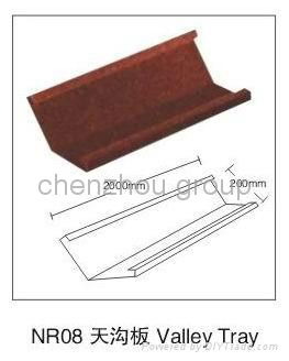 Steel color stone and tile-Gutter board