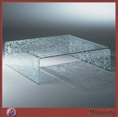 Hot Selling Square Acrylic/Perspex Coffee Table with Decorative Pattern