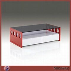Square Acrylic/Perspex Coffee Table with Japan Style