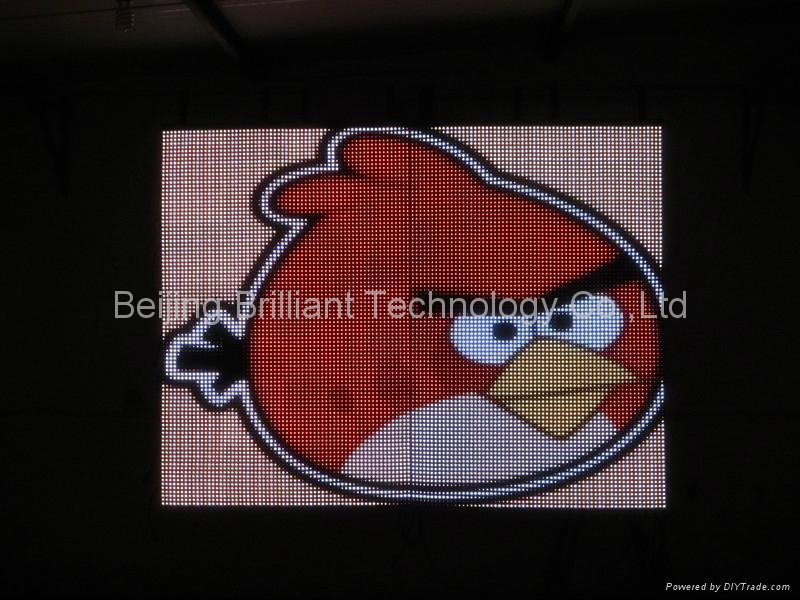 Pitch25mm ,soft led video wall screen is foldable,easy to transport 