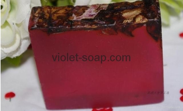 Rose essence oil soap