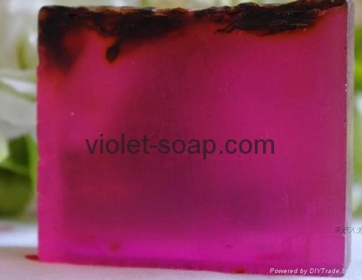 Rose essence oil soap 2