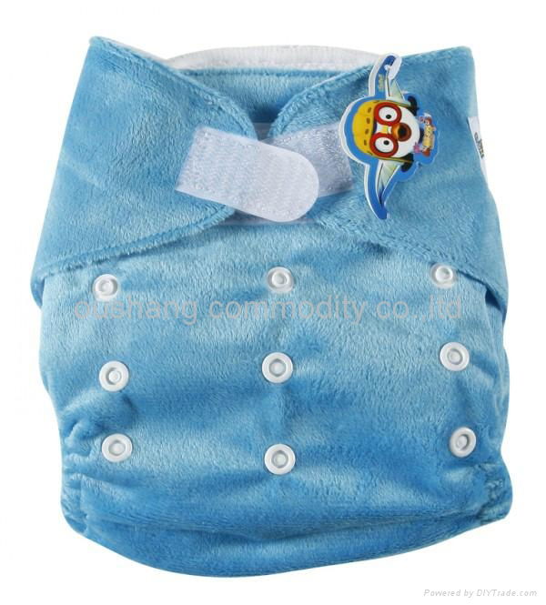 Minkee velcro cloth diapers 