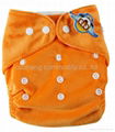 Minkee snaps cloth diapers