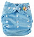 Minkee snaps cloth diapers