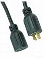 Locking power supply cord, extension cord 2