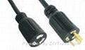 Locking power supply cord, extension cord 3