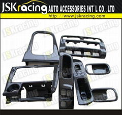 Auto Parts-Carbon Fiber Interior Set 7 PCS for Nissan 240sx S14 S14A S14k