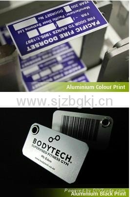 metal label for machinery identification with barcode 5