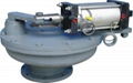 Pneumatic ceramic rotating swing valve