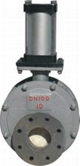 Double-disc balanced ash ceramic gate valve