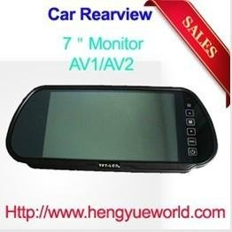 7'' TFT LCD Color Screen Car Monitor rearview Mirror camera