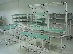 lean tube lean pipe  Tube Lean Management shelving system