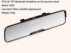 sell 3.5" TFT Bluetooth handsfree mirror car kit display