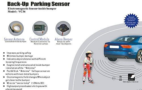 bluetooth car kit backup parking sensor