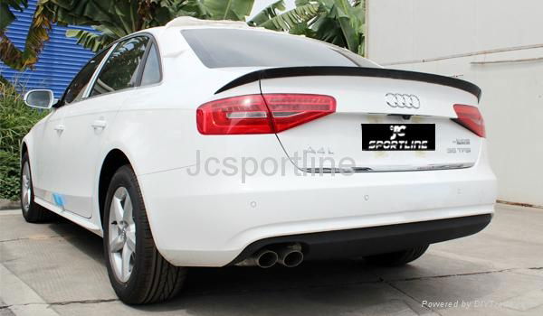 PU AB&T Style 2013 Audi A4 B9 Trunk Spoiler  4