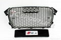 2013 A4 RS4 Grille for Audi A4 Black Mesh Chromed Edge 1