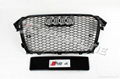 Full Black RS4 Grille for 2013 Audi A4 1