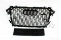 Full Black RS4 Grille for 2013 Audi A4 5