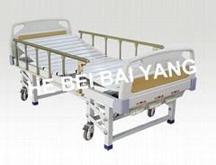 Three-function Manual Hospital Bed with ABS Bed Head