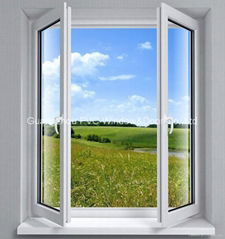 ecological PVC casement window
