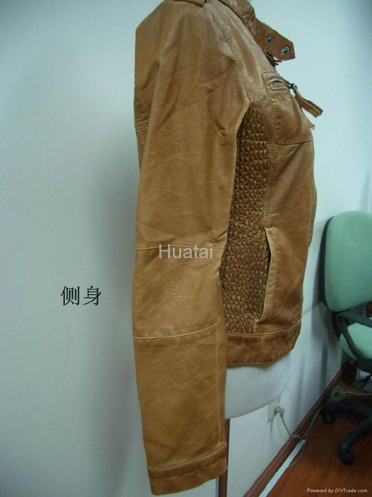 garment dyed PU jacket  4