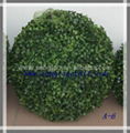 Artificial boxwood topiary tree