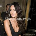 Black deep wave celebrity Lace Wig 1