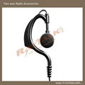 Two Way Radio Black Earphone E-22 1