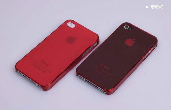 0.5mm extreme ultra-thin and lightweight Apple iPhone 4 / 4S transparent matte s