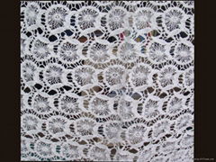 Cotton embroidery lace fabric 