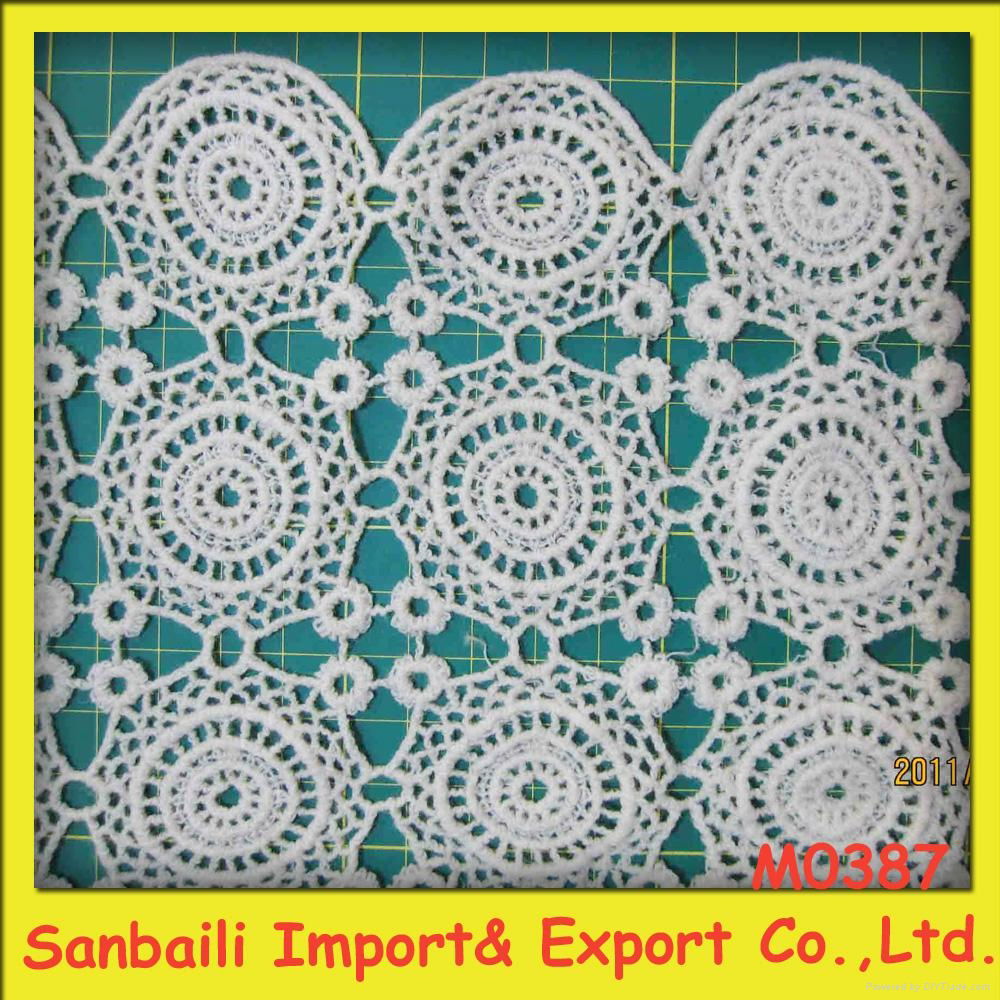 Fashion embroidery lace fabric