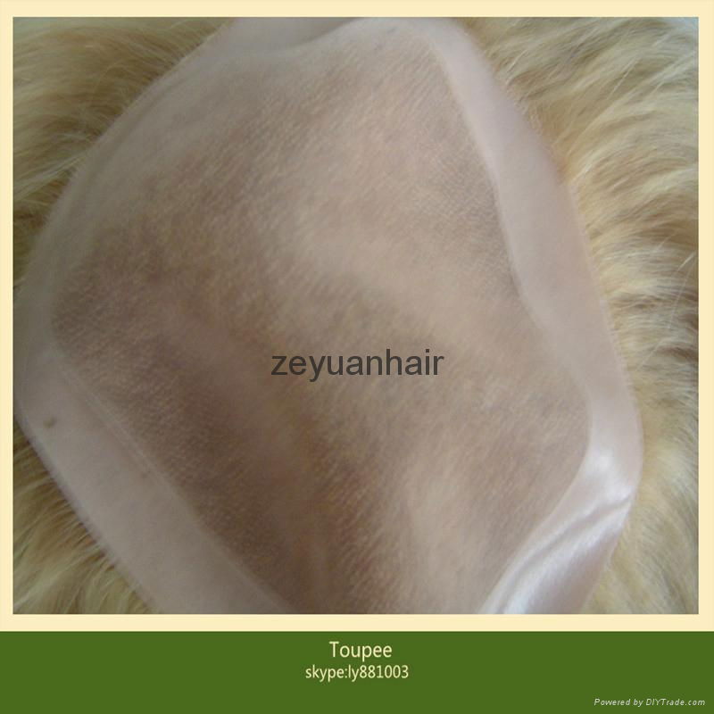 indian human hair men toupee 2