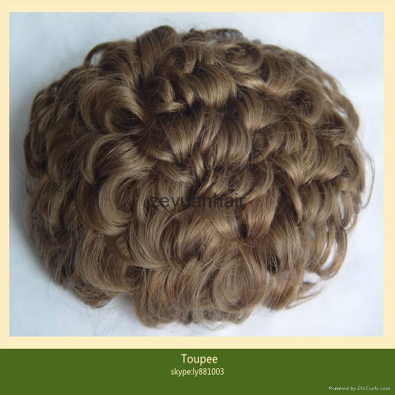 indian human hair men toupee 4