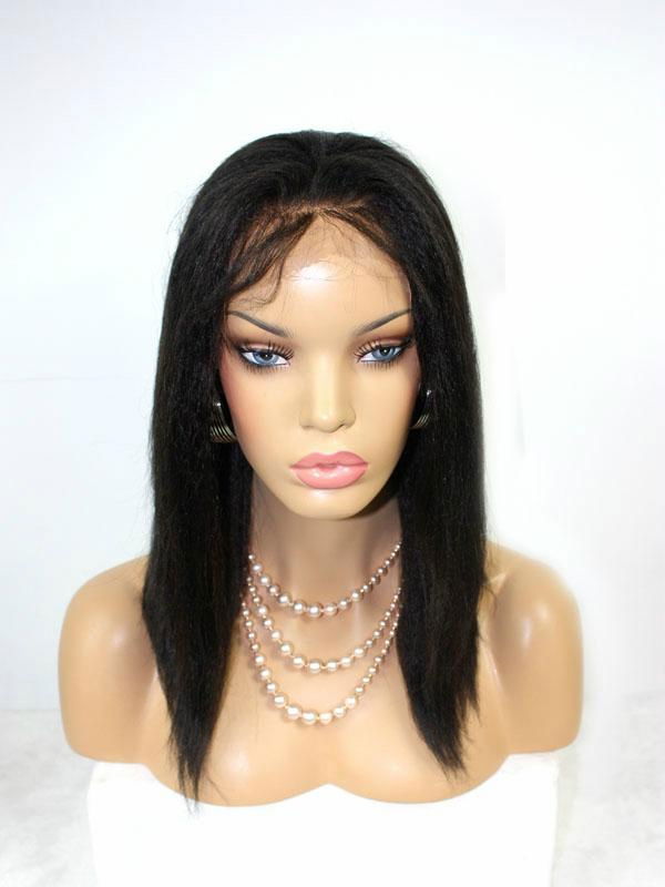 100% chinese virgn remy hair full lace wigs with baby hair 3