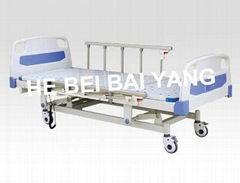 Three-function electric hospital bed