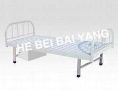 flat hospital bed