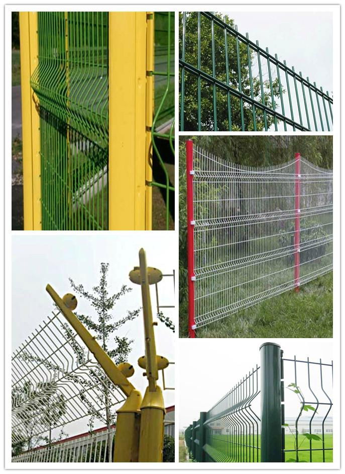 Wire Fence for security PVC coated 75*100mm mesh size 2.2m height 2