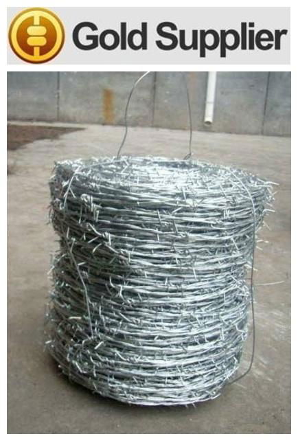 PVC coated Barbed wire SWG18 3