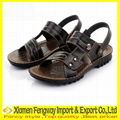 Top cow leather mens' beach sandal 