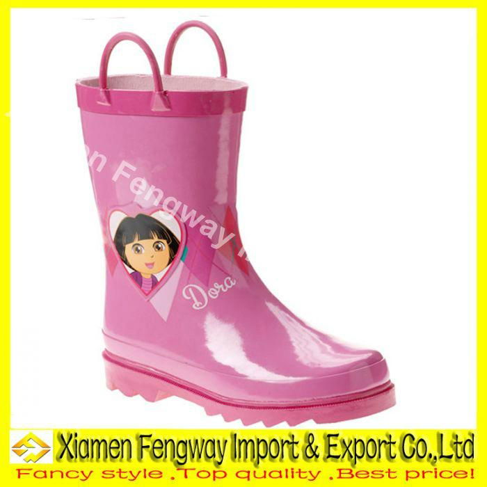 Fancy Rubber Rain Boots for Ladies 