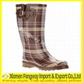 Fancy Rubber Rain Boots for Ladies  5