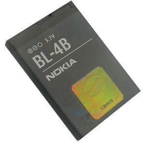 Mobile Phone Li-ion Battery, Suitable for Nokia BL-4B, 850mAh Capacity
