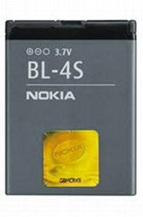 Mobile Phone Battery, Suitable for Nokia BL-4S, with 3.7V Voltage 
