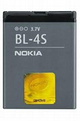 Mobile Phone Battery, Suitable for Nokia BL-4S, with 3.7V Voltage