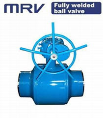 Fully welded ball valves