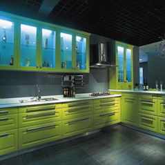 GREEN Lacquer  cabinet 