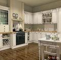 White Solid wood kitchen cabinet  1