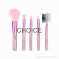 Makeup Brushes With Cubic Stone 1